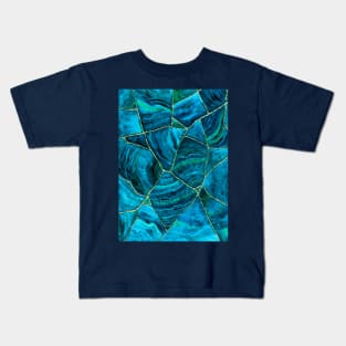 Tulum Cenote Geode Abstract Kids T-Shirt